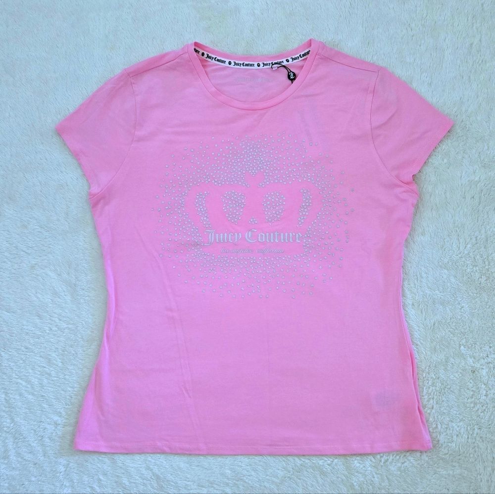 Juicy🍊 Couture Silver🤍 Glitter Crown👑 Top - NWT